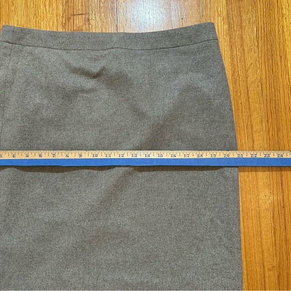 J Crew Womens Pencil Skirt Sz 12  Double Serge Wool Career Preppy Lined (@) - Picture 11 of 11